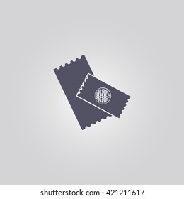 ticket icon. ticket sign. ticket vector.