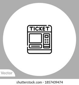 Ticket icon sign vector,Symbol, logo illustration for web and mobile