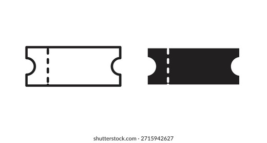 Ticket icon in simple modern vector format. EPS icon pack