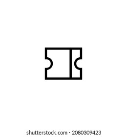 Ticket icon simple vector perfect illustration