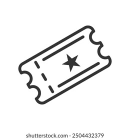 Ticket icon. Suitable for event planning websites or promotions. Great for printing