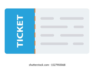 Ticket icon template blue and gray color editable. Ticket style vector sign isolated on white background. Simple logo vector illustration for graphic and web design.