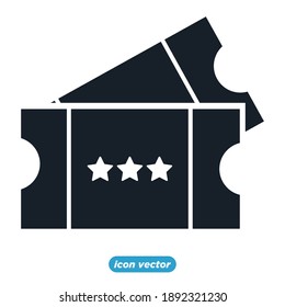 Color modificable de la plantilla de icono de entrada. Ilustración vectorial de símbolo de tickets para diseño gráfico y web.