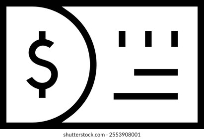 ticket icon. Thin linear style design isolated on white background