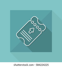 Ticket icon - Thin series