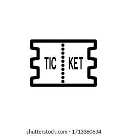 Ticket Icon In Trendy  Design Vector Eps 10