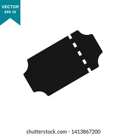 ticket icon in trendy flat design 