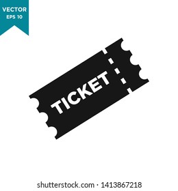 ticket icon in trendy flat design 