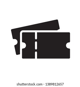 Ticket icon in trendy flat style design. Vector graphic illustration. Ticket symbol for website design, logo, app, and ui. Vector file. EPS 10.