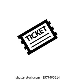 Ticket icon in trendy flat style isolated on white background. Symbol for your web site design, logo, app, UI. Vector illustration, EPS