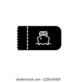 Ticket Icon Vector.