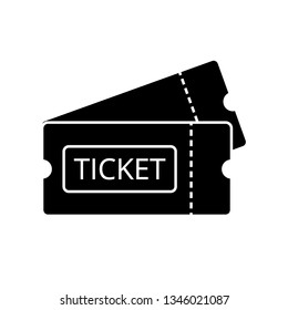 Ticket icon vector