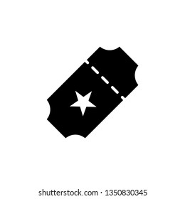 Ticket icon vector