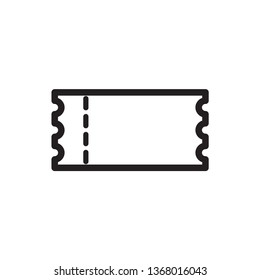 ticket icon vector