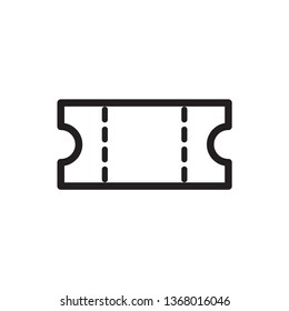 ticket icon vector