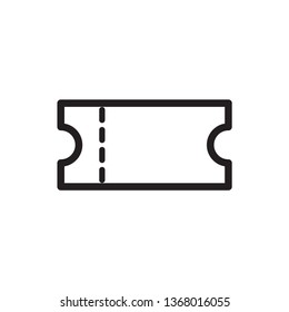 ticket icon vector