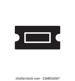 ticket icon vector