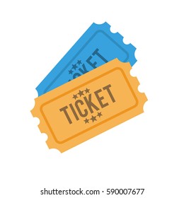 Ticket icon vector