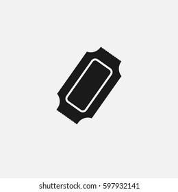 Ticket icon Vector.