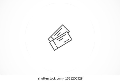 Ticket Icon VECTOR. Admission, Pass or Entrance Equipment  Ticket Icon VECTOR Illustration As A Simple Vector Sign & Trendy Symbol for Design and Websites,  Ticket Icon 