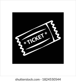 Ticketsymbol, Ticket Vector Art Illustration
