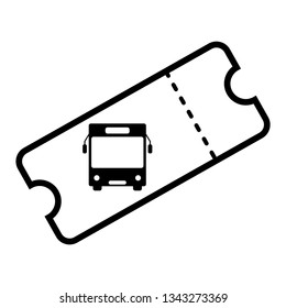 ticket icon vector. bus icon sign