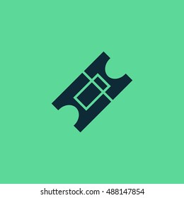 Ticket icon vector, clip art. Also useful as logo, web element, symbol, graphic image, silhouette and illustration. Compatible with ai, cdr, jpg, png, svg, pdf, ico  and eps formats.