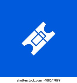 Ticket icon vector, clip art. Also useful as logo, web element, symbol, graphic image, silhouette and illustration. Compatible with ai, cdr, jpg, png, svg, pdf, ico  and eps formats.