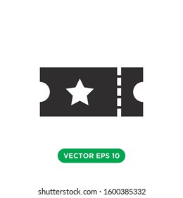 ticket icon vector concept design template