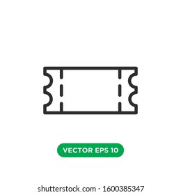 ticket icon vector concept design template