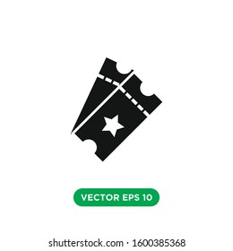 ticket icon vector concept design template