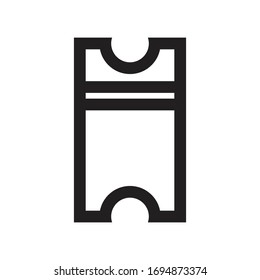 ticket icon vector design black color 