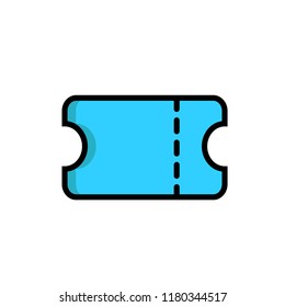 ticket icon vector design. icon vector filled outline style