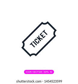 Ticket icon vector design template