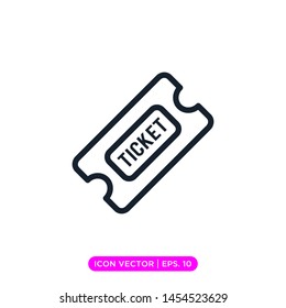 Ticket icon vector design template