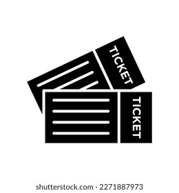 ticket icon vector design template in white background