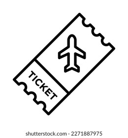 ticket icon vector design template in white background