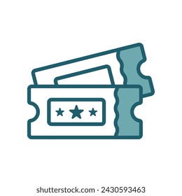 ticket icon vector design template simple and clean