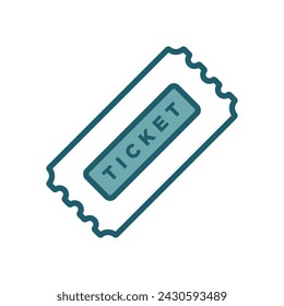 ticket icon vector design template simple and clean