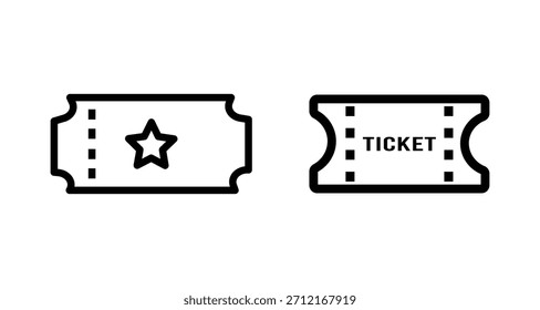 Vektorsymbol des Tickets. Symbol für Veranstaltungsticket.