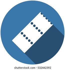Ticket Icon Vector flat design style