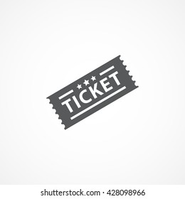 ticket icon vector flat sign app ui art logo web jpg eps