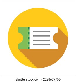 Ticket icon vector graphic illustration