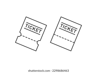  ticket icon, icon vector illustration