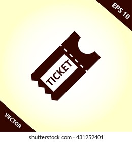ticket icon. ticket vector illustration
