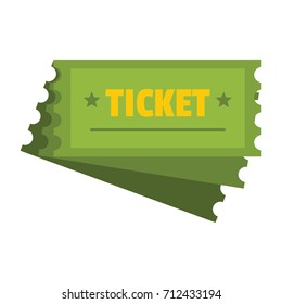 Ticket icon vector illustration for design and web isolated on white background. Soccer strategy tactic plan vector object for label and advertising