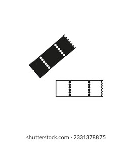 Ticket icon. Vector illustration. EPS 10.