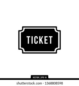 Ticket Icon Vector Illustration Logo Template