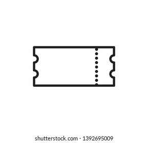 Ticket icon vector illustration logo template