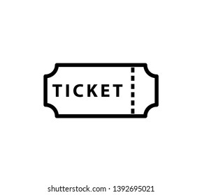 Ticket icon vector illustration logo template